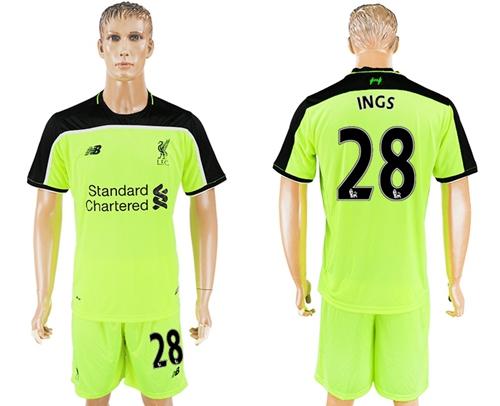 Liverpool #28 INGS Sec Away Soccer Club Jersey